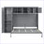 Lit escamotable moderne avec armoires-2031429646