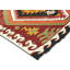 Tapis de couloir unique en laine noué à la main des années 1960 de 3 pi 3 po x 11 pi 3 po en rouge / vert / noir / beige