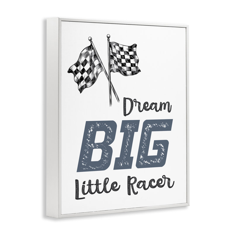 «Dream Big Little Racer», estampe numérique, design par Christine Simpson Art, H 30 po x l 24 po