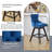 Modern Swivel Velvet Counter Height Bar Stools (Set of 4)-164120643