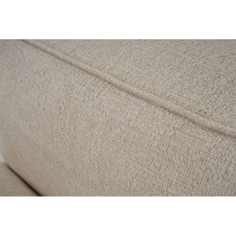 Élégant canapé 1 place, tissu beige à texture douce, 47,2 po x 27,2 po x 35,4 po | Structure durable en hêtre et sapin avec panneau de particules | Confortable coussin en mousse et dossier en fibre de 30 po | Parfait pour le salon, la chambre à coucher ou le bureau, design moderne et sensation douillette