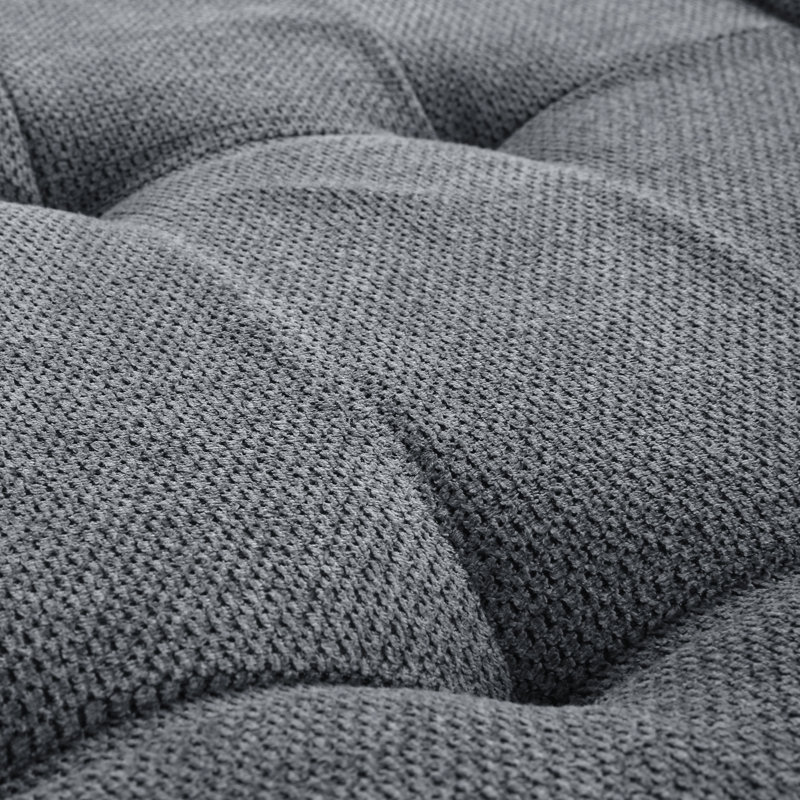 Dharius Serta 33"D x 39"W Ergonomic Linen Memory Foam Bean Bag Chair, Bean Bag Sofa with Removable and Machine Washable Cover, Accent Sofa Chair Lounger, Game Chair