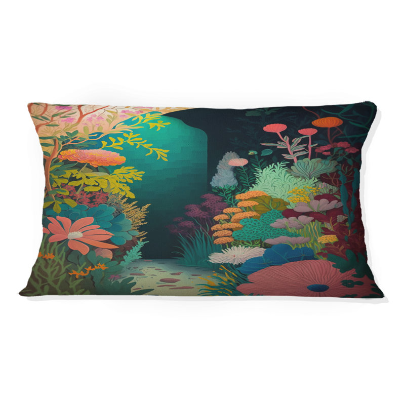 Coussin décoratif imprimé Bounties and Blooming Wilderness Blessings