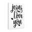 Jesus Loves You - Wrapped Canvas Print-1585295220