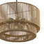 Luminaire suspendu tambour en corde naturelle à 6 lumières Eco - Milos - l 24 po x H 12,5 po-982055534