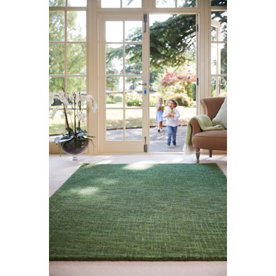Solid Colour Wool Area Rug