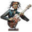 Sculpture multimédia mixte the bassiste