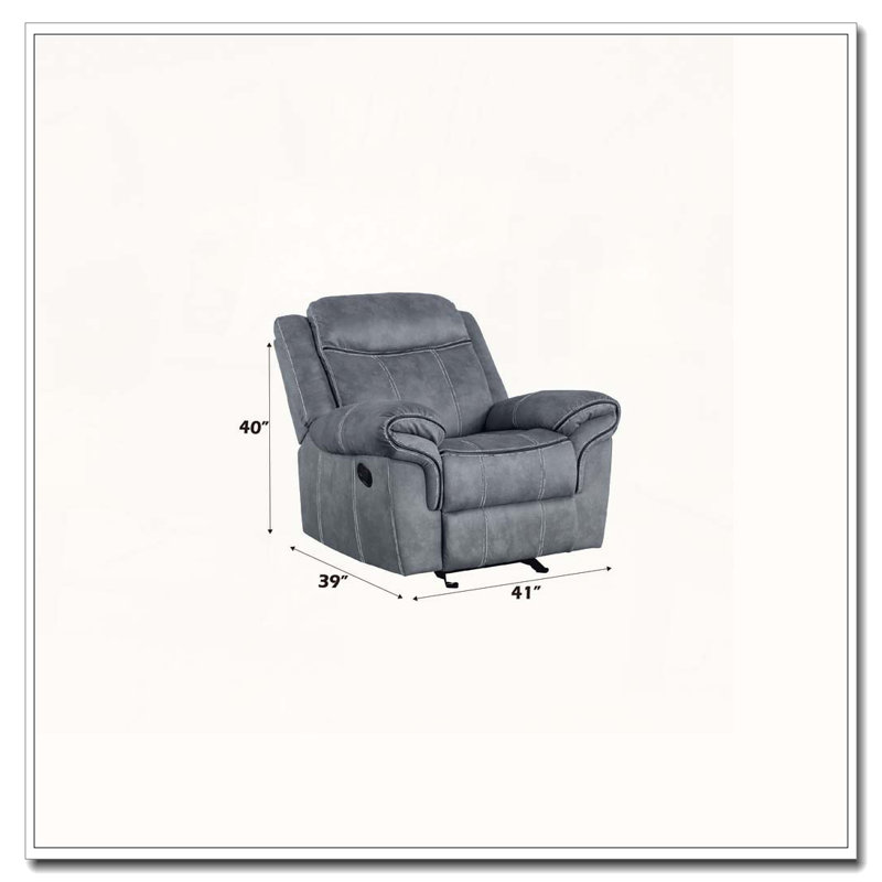 Fauteuil inclinable en velours