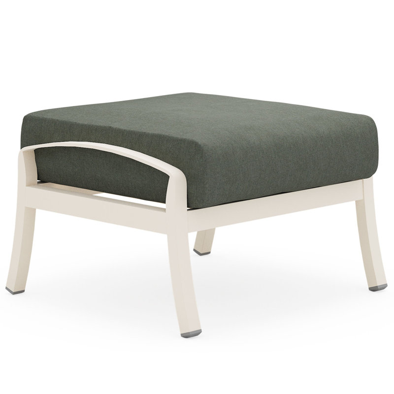 Scala Outdoor Ottoman, Canvas Spa, Textured Black