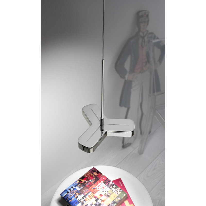 Dayton 1 - Light LED Pendant, Polished chrome