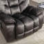 Fauteuil de massage moderne en microfibre 40,2 "avec chauffage et USB (ensemble de 2)-773017899