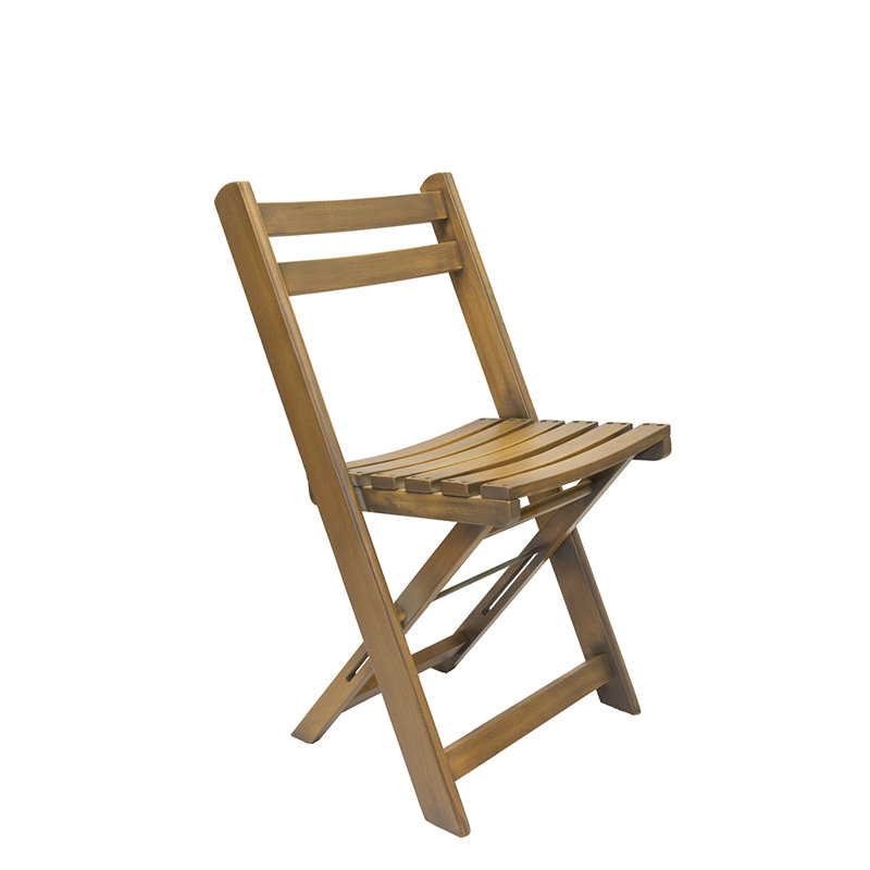 Hong Wood Folding Chair, Antique Wash