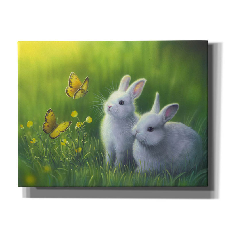 «Buttercups» par Kirk Reinert, art mural sur toile, H 26 po x l 34 po x P 1,5 po