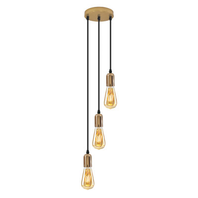Armanda - Light French Gold Cluster Pendant