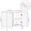 Armoire pour lavabo de salle de bain 24,4 x 1,3 x 22,8 po en bois massif vidaXL