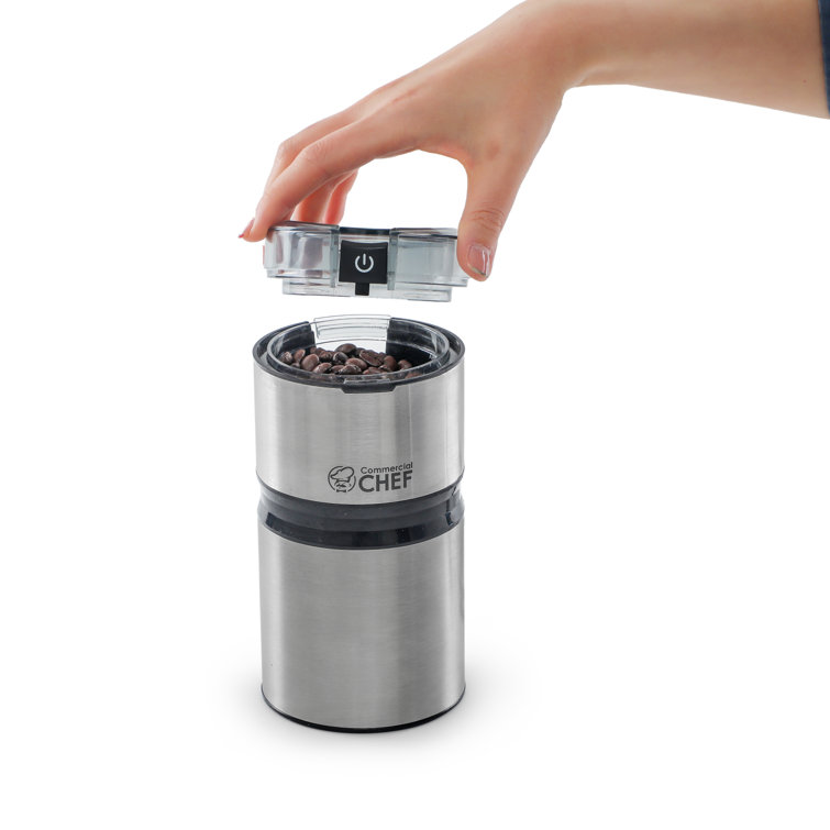 Commercial Chef Stainless Steel Electric Blade Coffee Grinder