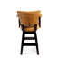 Tabouret de bar pivotant capitonné trophée brun foncé 26 po-61558329-61924289