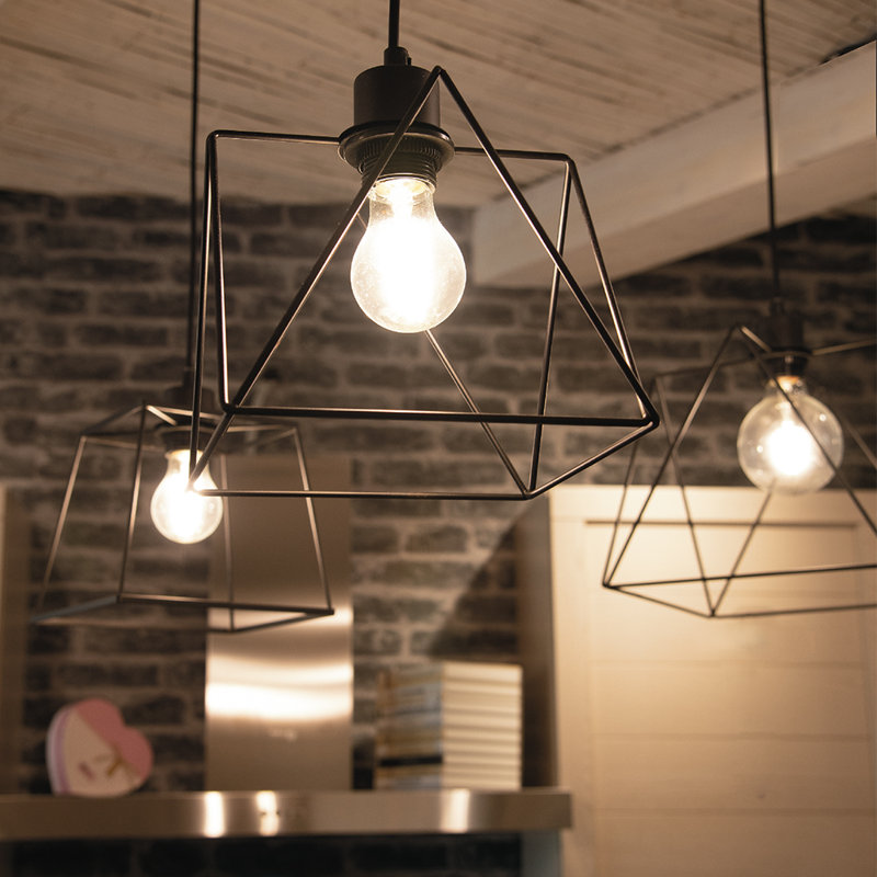 1 - Light Black Lantern Pendant