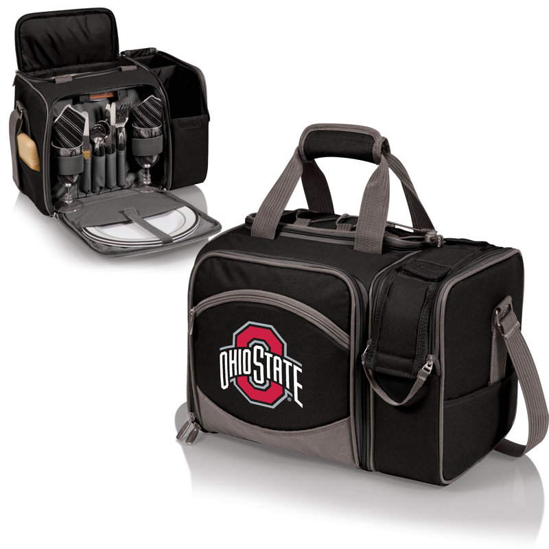 Refroidisseur à pique-nique isolé NCAA, Ohio State, Noir
