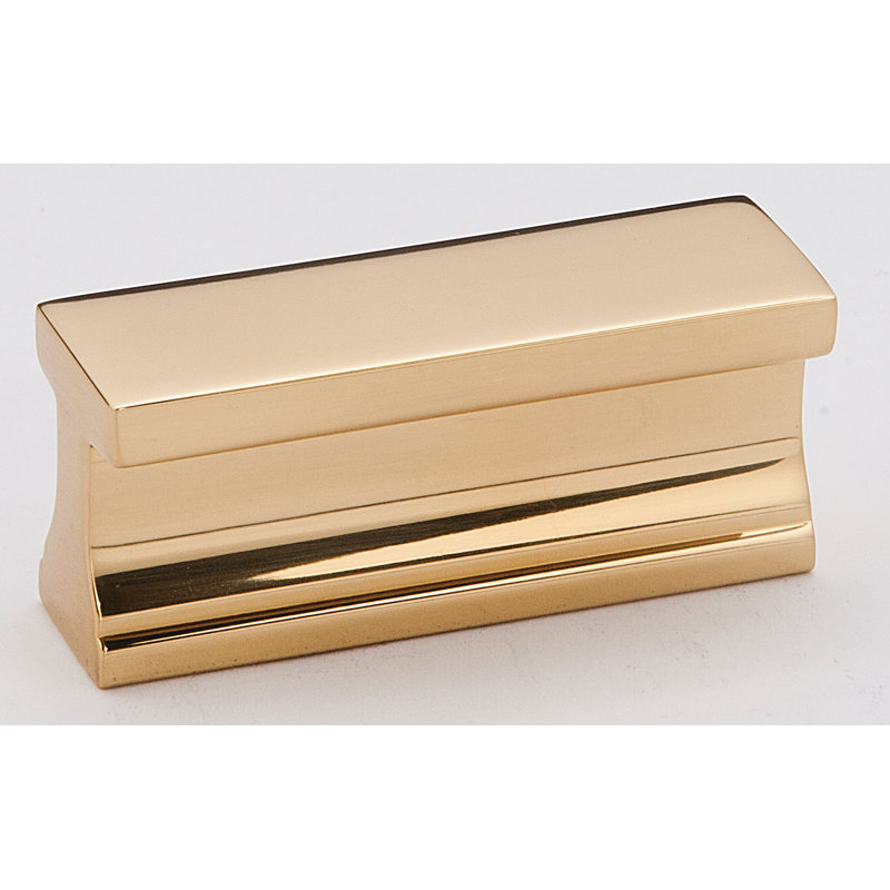 Linear 1.5" Center to Center Tab Pull, Polished Brass