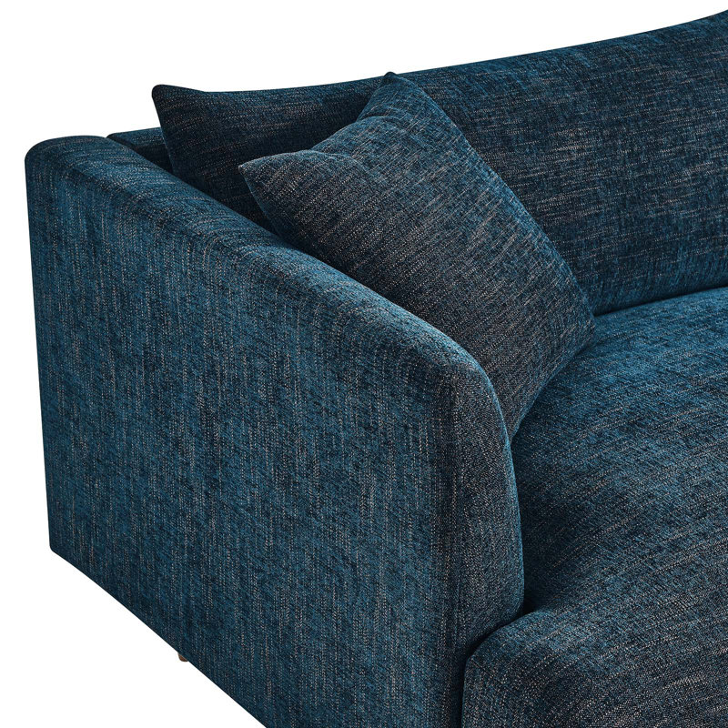 Modway Zoya 84.5'' Sofa, Navy 100% Polyester