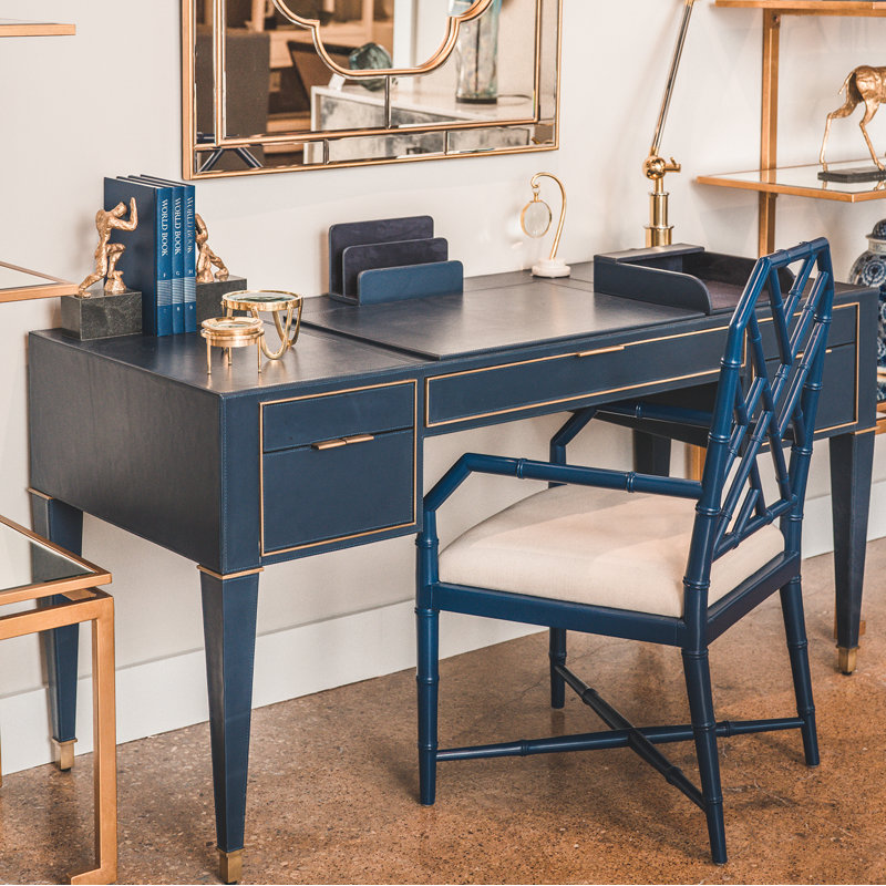 Hunter Writing Desk, Navy Blue