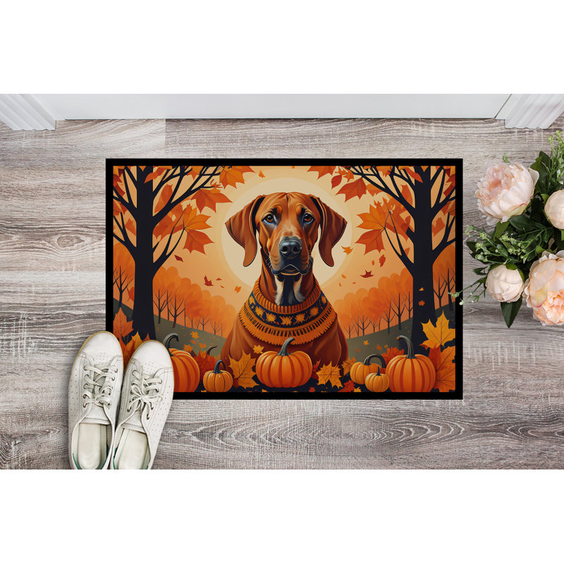Paillasson intérieur antidérapant Olisha Rhodesian Ridgeback, L 24 po x L 36 po