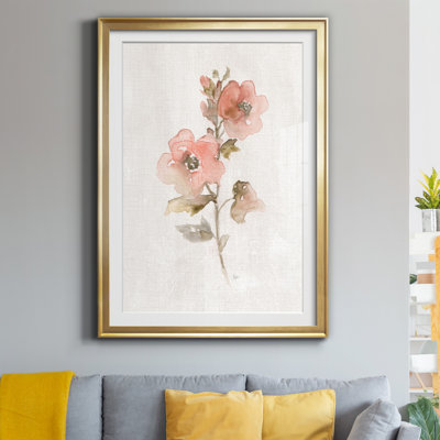 «Blush Sweetly II», reproduction d'art sur papier encadrée