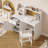 41.3'' W Kids Study Desk with Tiltable Desktop and Chair Set-250673008