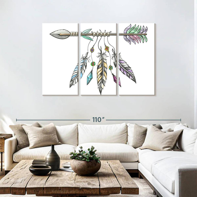 Mait Tribal Arrow, 48" H x 74" W