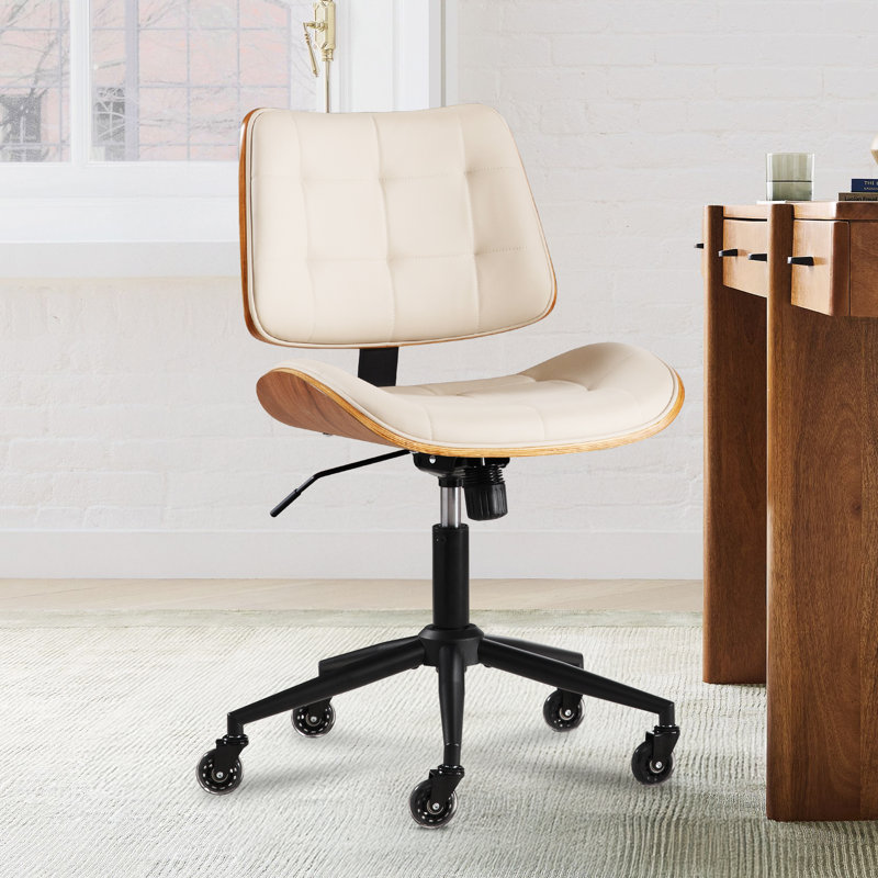 Chaise de travail ergonomique sans accoudoirs, Beige