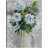 Modern Floral I Blue by Studio Arts Canvas Art Print