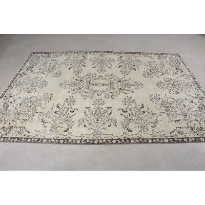 Vintage Wool Patchwork Rug, 66.9x99.2 Inch Beige Rug