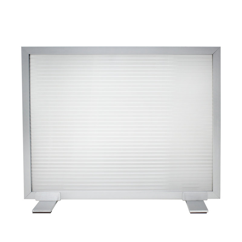 Écran d'intimité autoportant en polycarbonate, H 18 po x l 36 po, Translucide