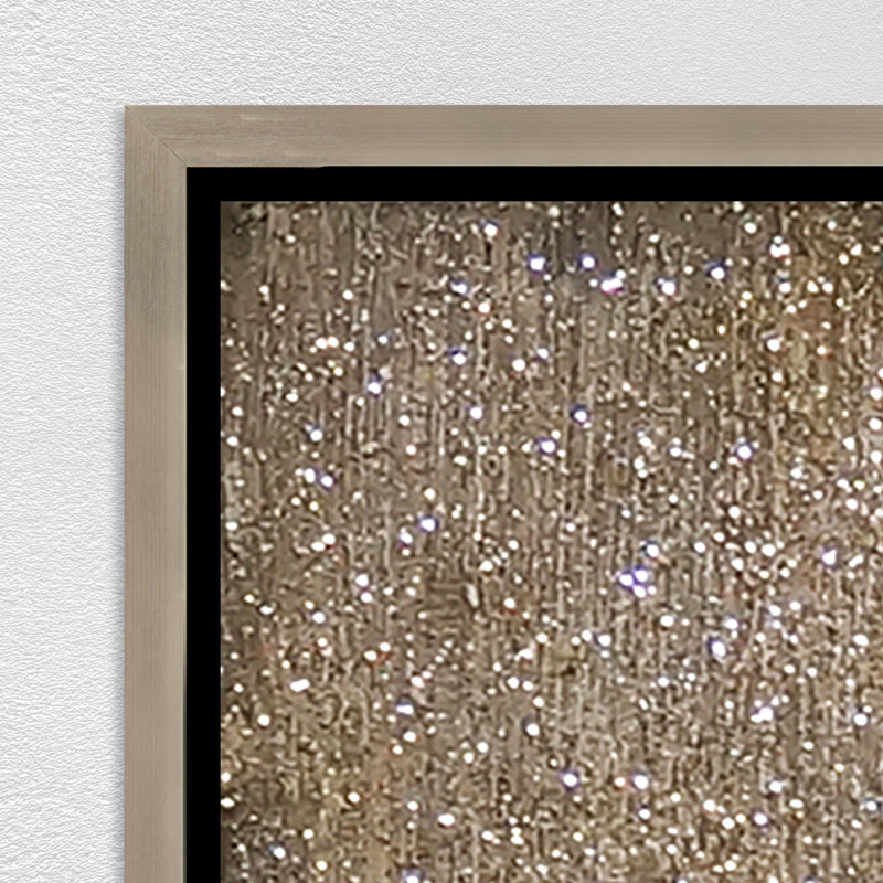 Divine (Glitter) Painting by Beverly Fuller, 31.75" H x 31.75" W, Hand Painting Glass Coat with Glitter