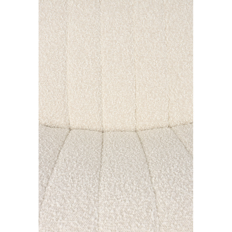 Jax Swivel Chair, White Polyester Blend