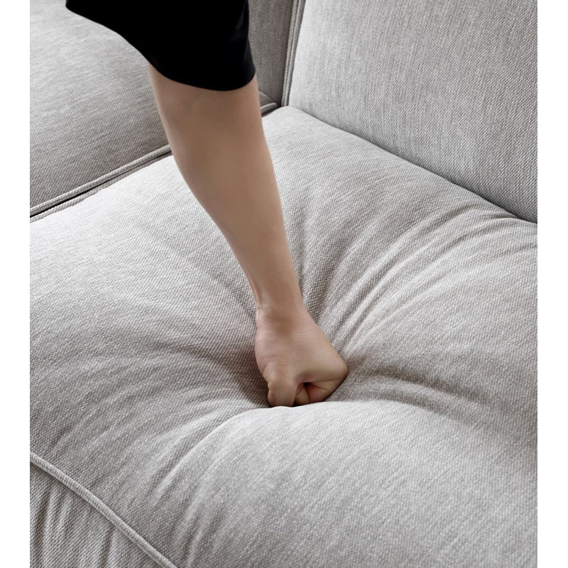 Modern Simple Sofa, 26.37" H x 102.36" W x 37.79" D