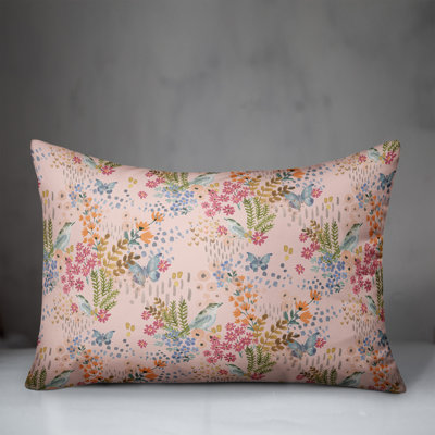 Floral Rectangular Lumbar Cushion