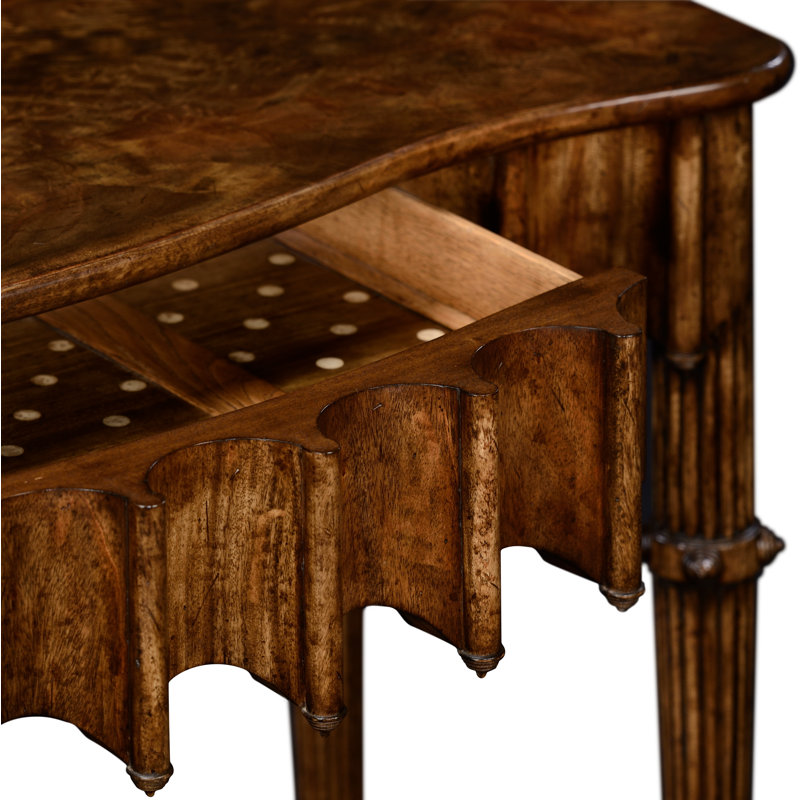 William Yeoward 50.5'' W Solid Wood Console Table, Gray Mahogany