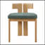 Ensemble luxueux de chaises de salle à manger Green Boucle pour cuisines et salles à manger modernes-1920199051