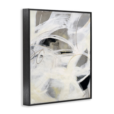 Art abstrait, estampe numérique abstraite encadrée par Ruth Fromstein