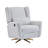 Power Recliner Chair Swivel,Upholstered 360° Swivel Recliner With Gold 5 Star Base-Light Grey-681142395