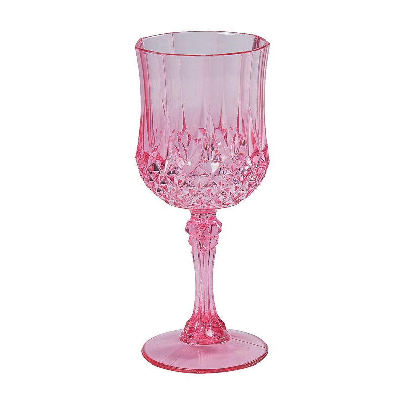 Dazmine 8 oz. Goblet Set, Pink
