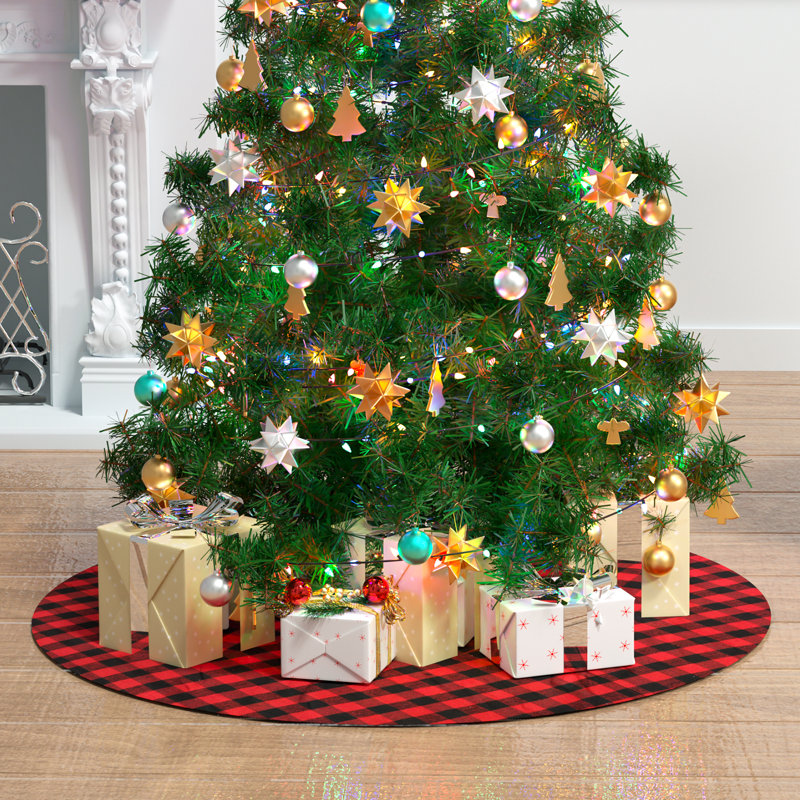 Jupe de sapin de Noël 35 po, L 35 po x L 35 po