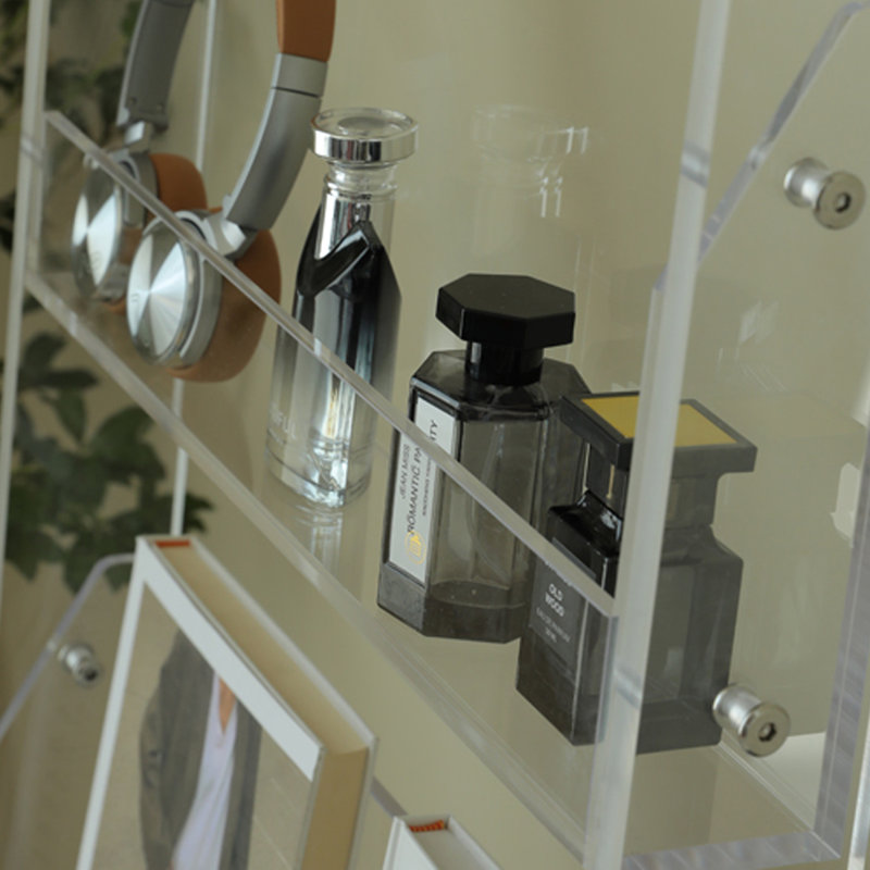 Modern simple acrylic display bookcase, Transparent