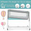 Berceau réglable en hauteur pour bébé avec matelas lavable - blanc-2005413013