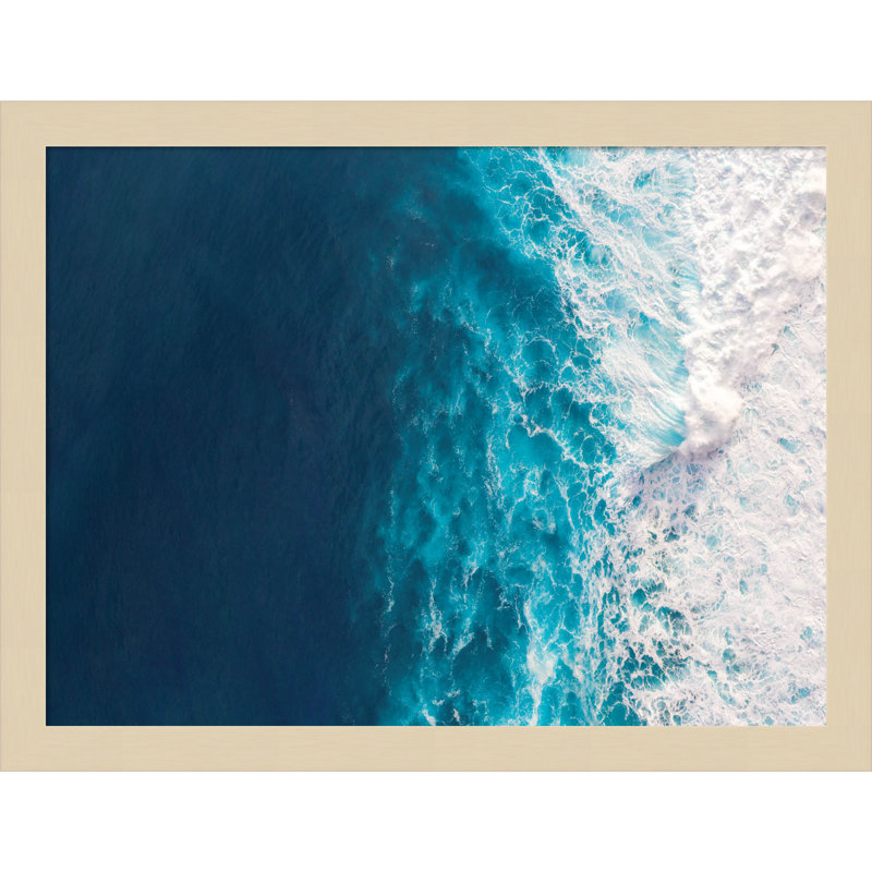 Seascape Of Splashing Waves by The Creative Bunch Studio, Brown, 13" H x 17" W x 1" D