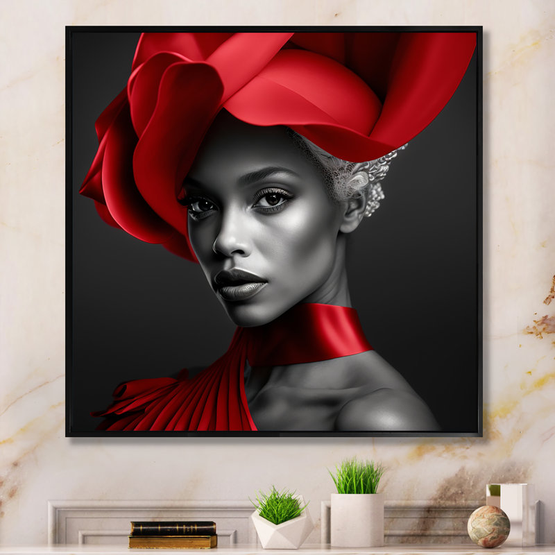 Impression sur toile, H 16 po x l 16 po x P 1 po, Toile avec cadre flottant noir