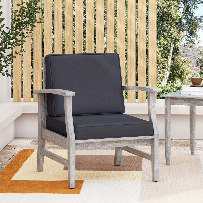 CHAISE CLUB PERLA, Gris, Gris foncé