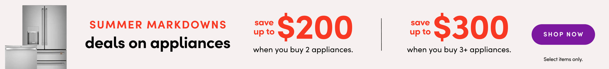 summer markdown appliances